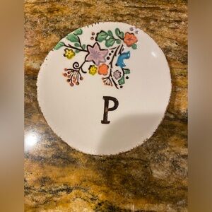 Anthropologie. The Brick Kiln Pottery.  Monogram.  Used.